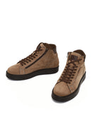 Erkek Vizon Çift Fermuarlı Kalın Tabanlı Nubuk Deri Spor Bot | Derimod