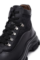 Erkek Siyah Fermuarlı Deri Bot | Derimod