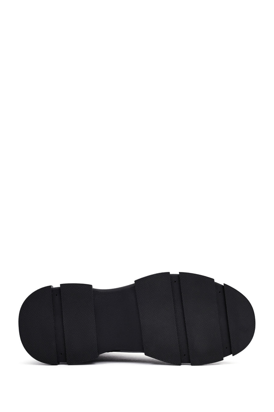 Men's Black Zippered Leather Boat
