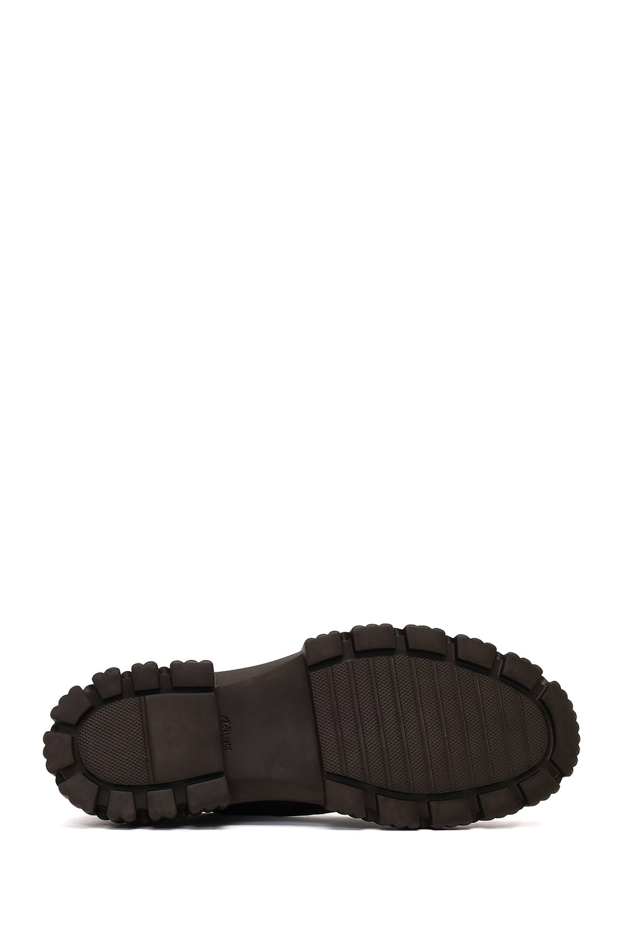 Men's Brown Lace-Up Thick-Soled Leather Casual Shoes