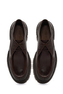 Erkek Kahverengi Bağcıklı Kalın Tabanlı Deri Casual Ayakkabı | Derimod