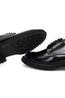Erkek Siyah Bağcıklı Deri Casual Ayakkabı | Derimod
