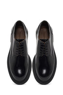 Erkek Siyah Bağcıklı Deri Casual Ayakkabı | Derimod