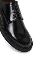 Erkek Siyah Bağcıklı Deri Casual Ayakkabı | Derimod