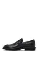 Men's Black Leather Loafer | Derimod