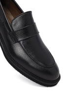 Men's Black Leather Loafer | Derimod