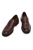 Men's Brown Leather Loafer | Derimod