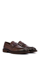 Men's Brown Leather Loafer | Derimod