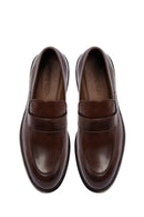 Men's Brown Leather Loafer | Derimod