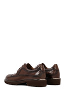 Men's Brown Lace-Up Thick-Soled Leather Casual Shoes | Derimod