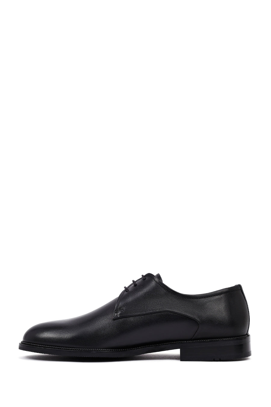 Men's Black Lace-Up Leather Classic Shoes