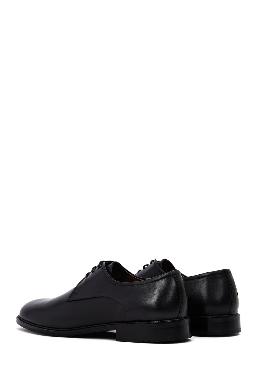 Men's Black Lace-Up Leather Classic Shoes