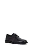 Erkek Siyah Bağcıklı Deri Klasik Ayakkabı | Derimod