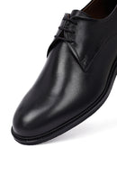 Erkek Siyah Bağcıklı Deri Klasik Ayakkabı | Derimod