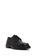 Erkek Siyah Bağcıklı Deri Casual Ayakkabı | Derimod