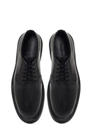 Erkek Siyah Bağcıklı Deri Casual Ayakkabı | Derimod