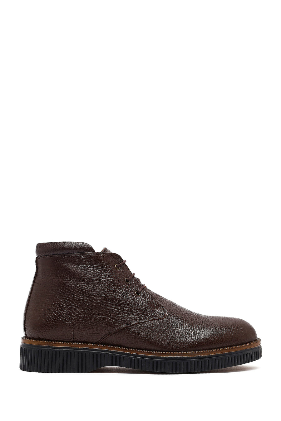 Men's Brown Lace-up Leather Boot 25WFD6104FT | Derimod