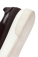 Men's Brown Lace-Up Thick-Soled Leather Sneakers | Derimod