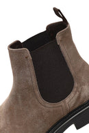 Men's Mink Suede Leather Chelsea Boot | Derimod