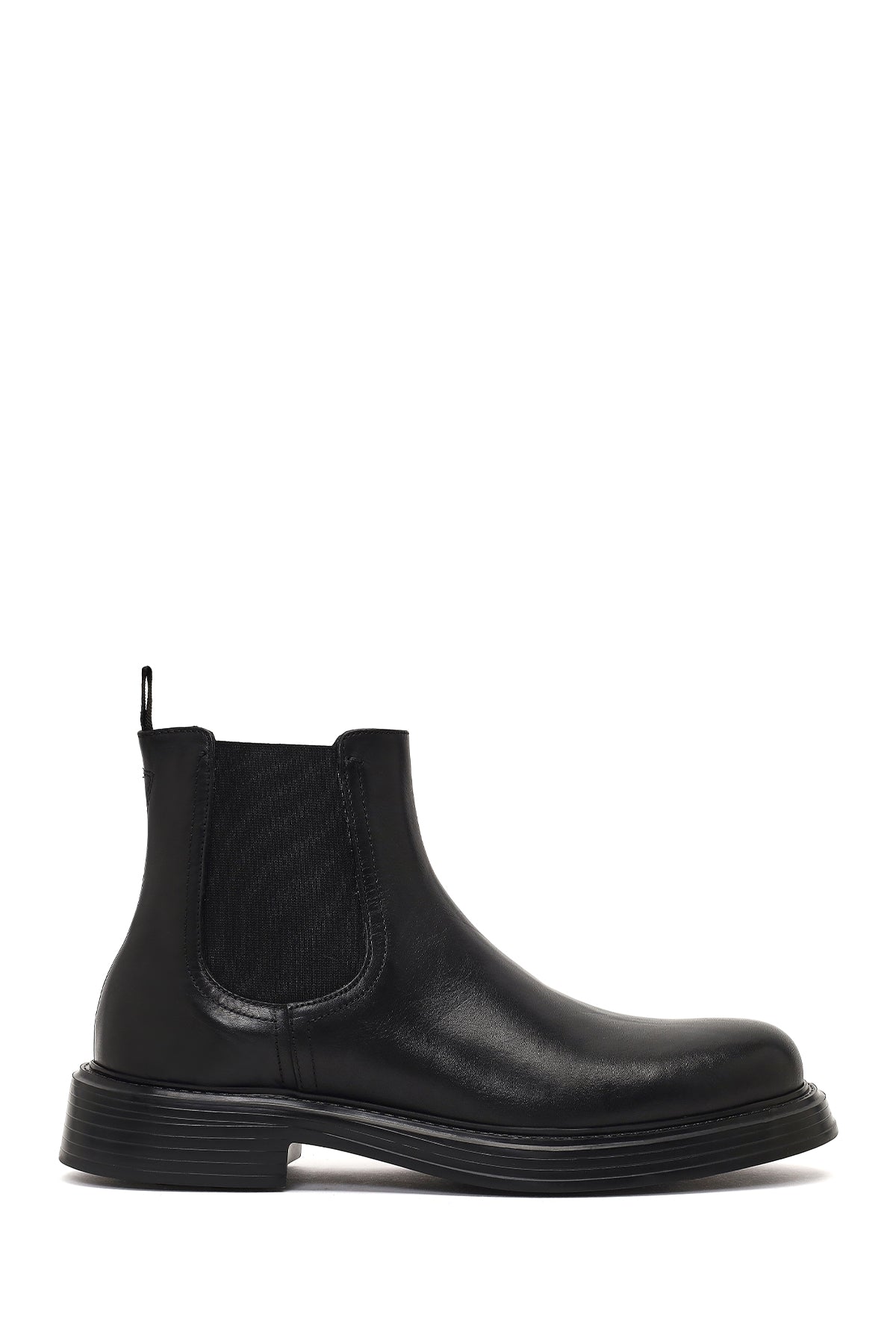 Men's Black Leather Casual Chelsea Boot 25WFD611018 | Derimod
