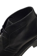 Erkek Siyah Bağcıklı Deri Casual Bot | Derimod