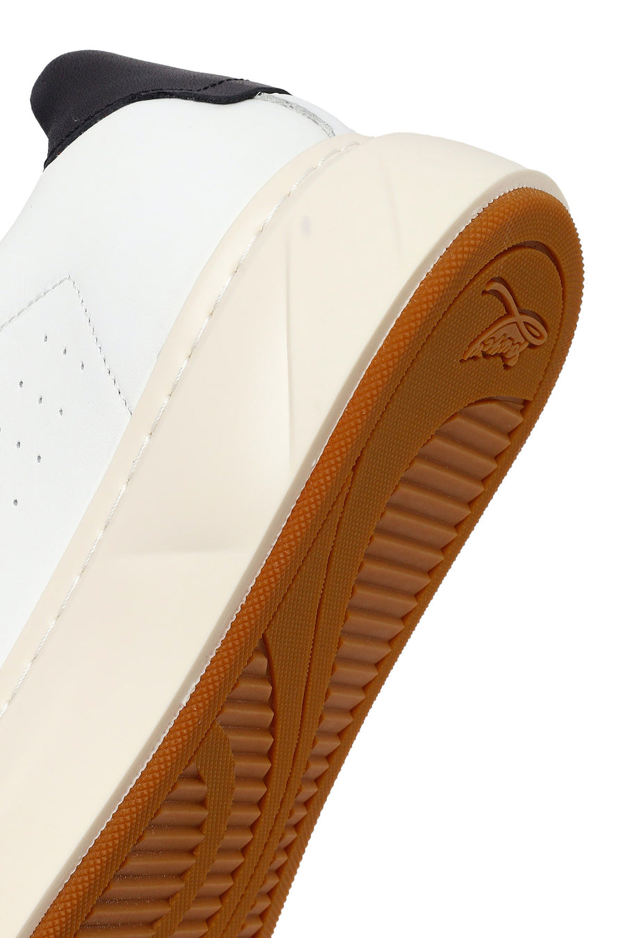Erkek Beyaz Bağcıklı Kalın Tabanlı Deri Sneaker