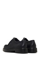 Erkek Siyah Bağcıklı Kalın Tabanlı Deri Casual Ayakkabı | Derimod