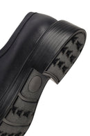 Erkek Siyah Bağcıklı Kalın Tabanlı Deri Casual Ayakkabı | Derimod