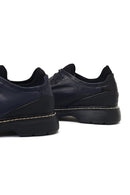 Erkek Siyah Bağcıklı Kalın Tabanlı Deri Casual Ayakkabı | Derimod