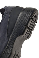 Erkek Siyah Bağcıklı Kalın Tabanlı Deri Casual Ayakkabı | Derimod