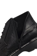 Erkek Siyah Bağcıklı Fermuarlı Deri Casual Bot | Derimod