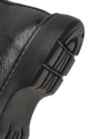 Erkek Siyah Bağcıklı Fermuarlı Deri Casual Bot | Derimod