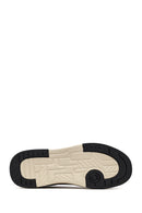 Erkek Siyah Bağcıklı Kalın Tabanlı Deri Sneaker | Derimod