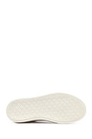 Erkek Beyaz Bağcıklı Kalın Tabanlı Deri Sneaker | Derimod