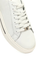 Erkek Beyaz Bağcıklı Kalın Tabanlı Deri Sneaker | Derimod