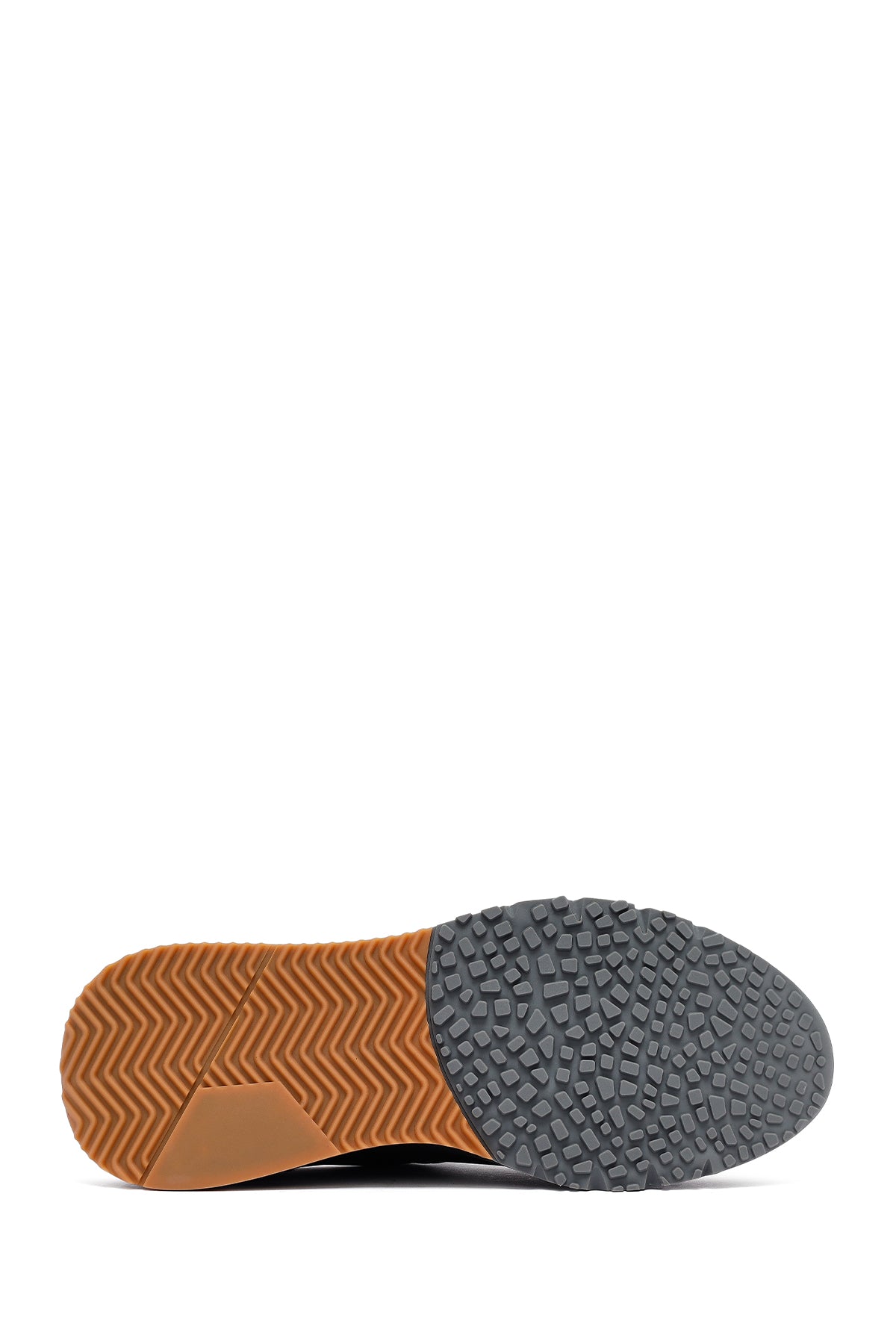 Erkek Siyah Bağcıklı Deri Casual Sneaker