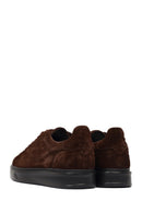 Erkek Kahverengi Bağcıklı Süet Deri Sneaker | Derimod