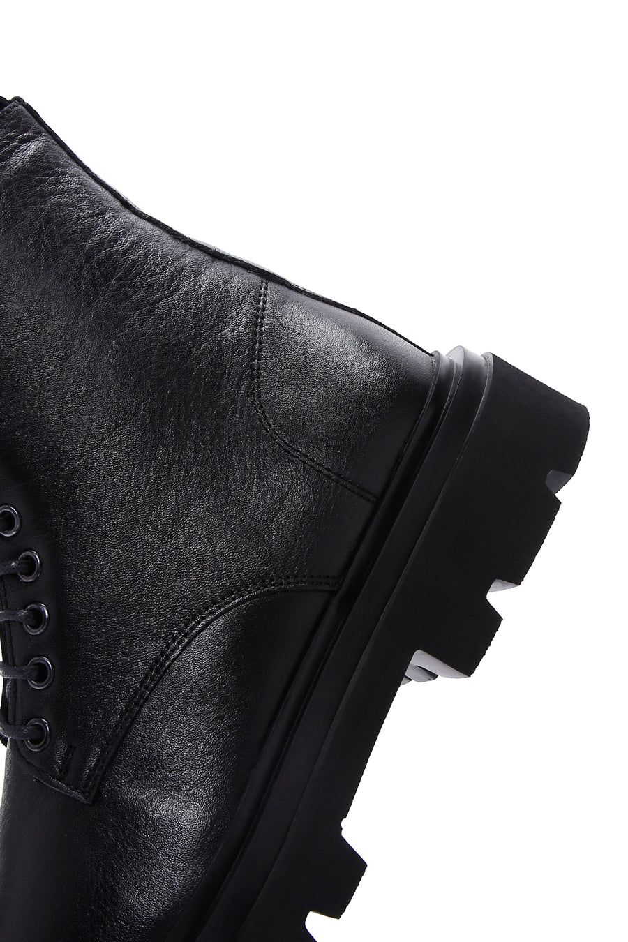 Men's Black Zippered Leather Casual Boots