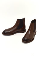 Men's Brown Leather Casual Chelsea Boot | Derimod