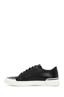 Men's Black Lace Up Leather Sneakers | Derimod
