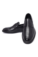 Erkek Siyah Deri Klasik Loafer | Derimod