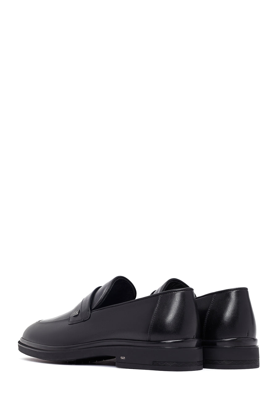 Erkek Siyah Deri Klasik Loafer