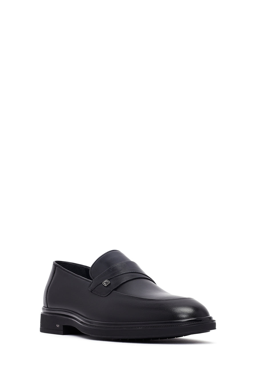 Erkek Siyah Deri Klasik Loafer