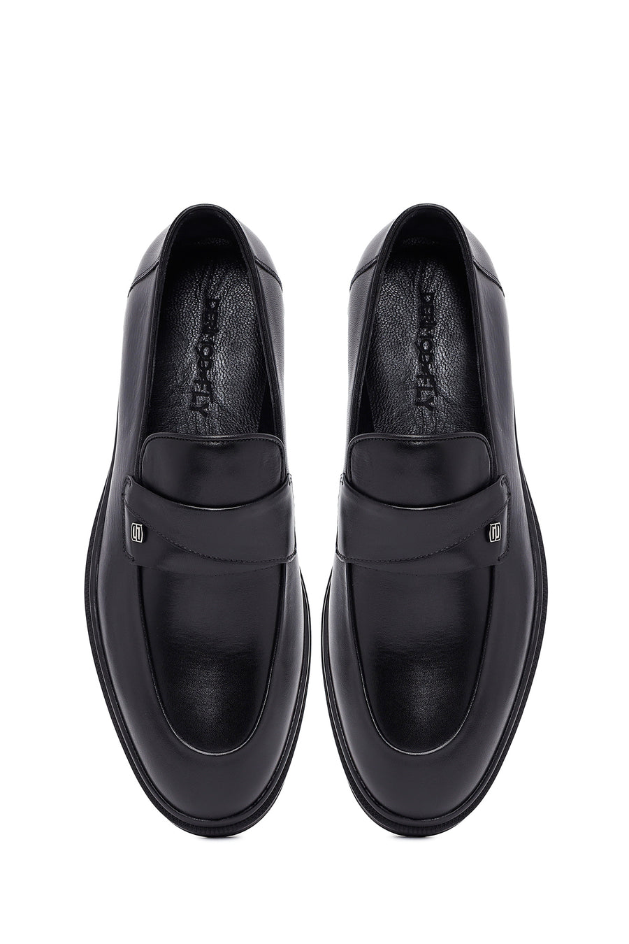 Erkek Siyah Deri Klasik Loafer