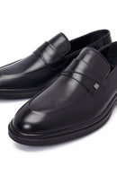 Erkek Siyah Deri Klasik Loafer | Derimod