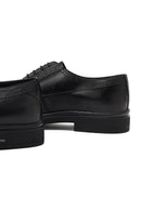 Erkek Siyah Bağcıklı Deri Casual Ayakkabı | Derimod