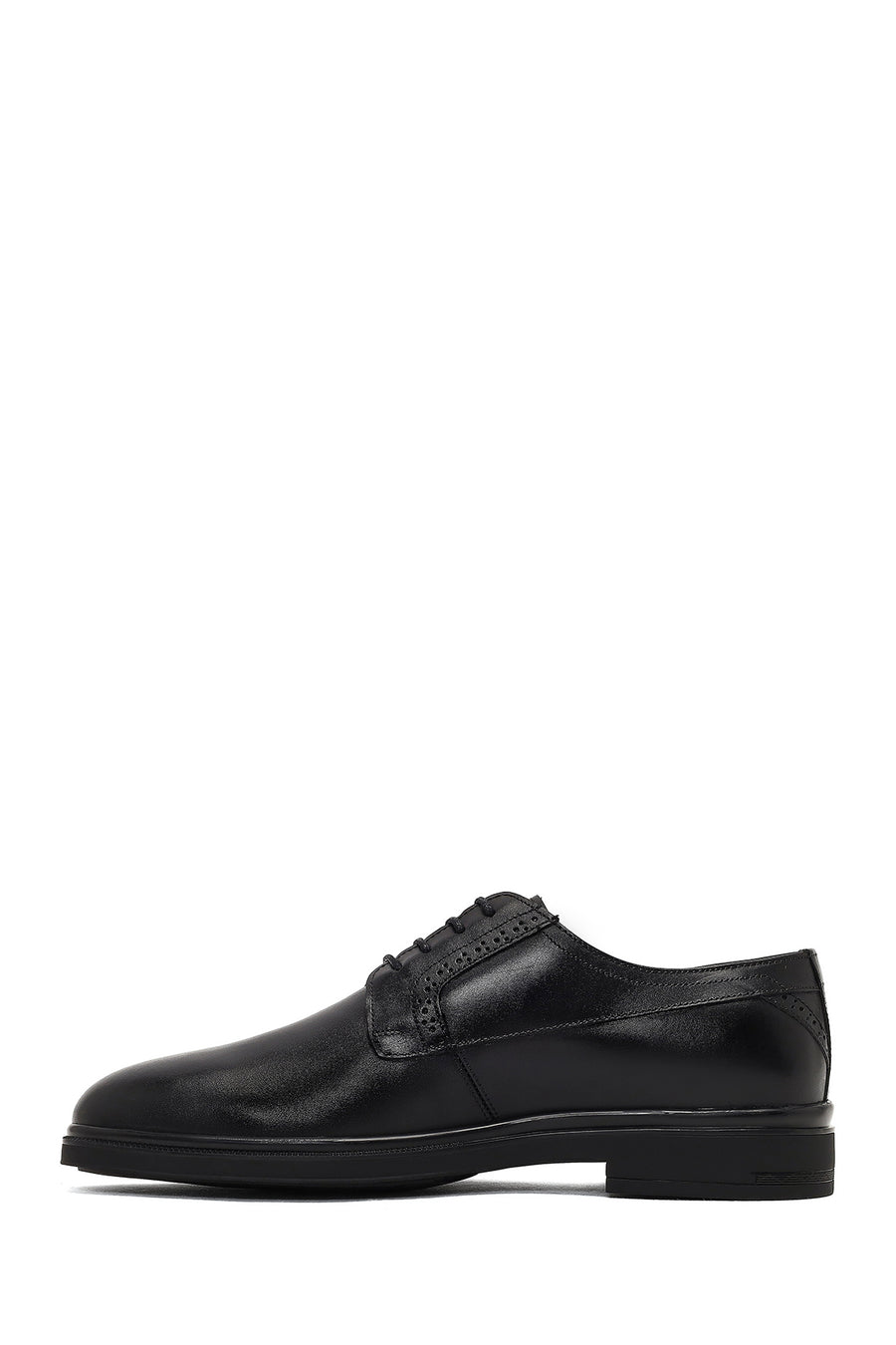 Men's Black Lace-up Leather Casual Shoes