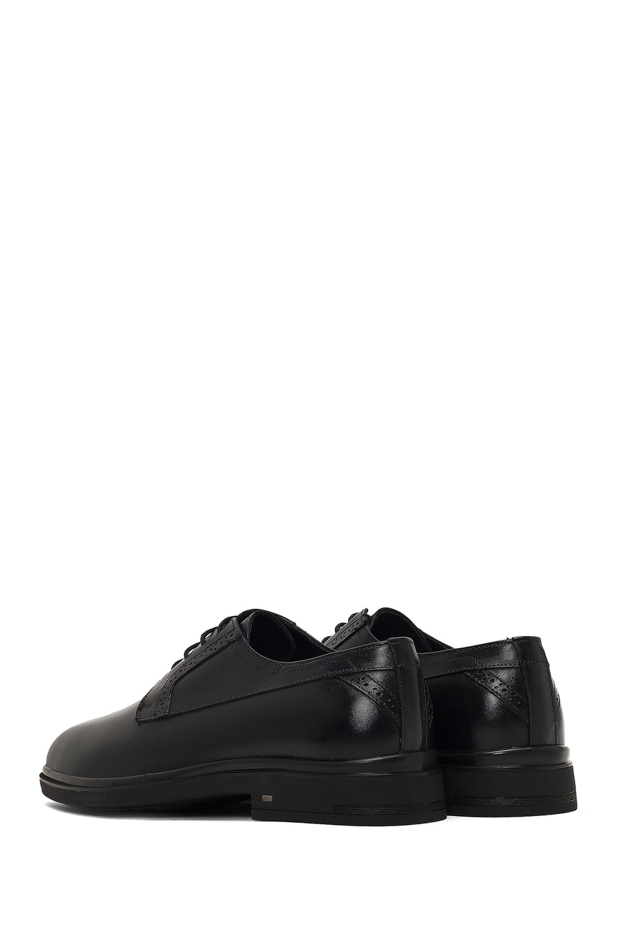 Men's Black Lace-up Leather Casual Shoes