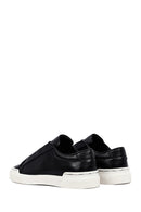 Erkek Siyah Bağcıklı Deri Sneaker | Derimod