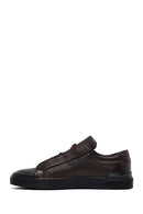 Men's Brown Lace-Up Leather Sneakers | Derimod